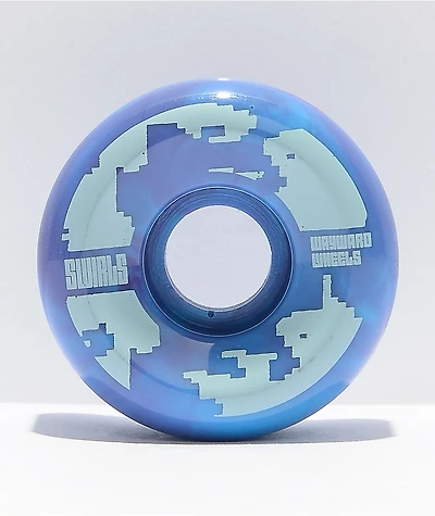 Wayward 54mm 101a Purple & Blue Swirl Skateboard Wheels