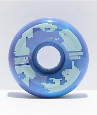 Wayward 54mm 101a Purple & Blue Swirl Skateboard Wheels