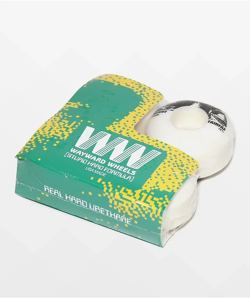 Wayward Fairfax 54mm 101a White Skateboard Wheels