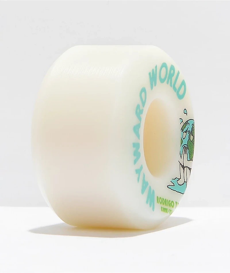 Wayward Rodrigo TX 53mm 101a White Skateboard Wheels
