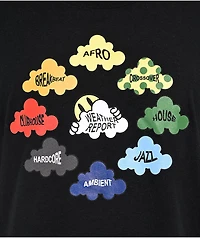 Weather Report Genre Black T-Shirt