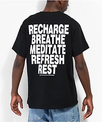 Weather Report Sign Off Black T-Shirt