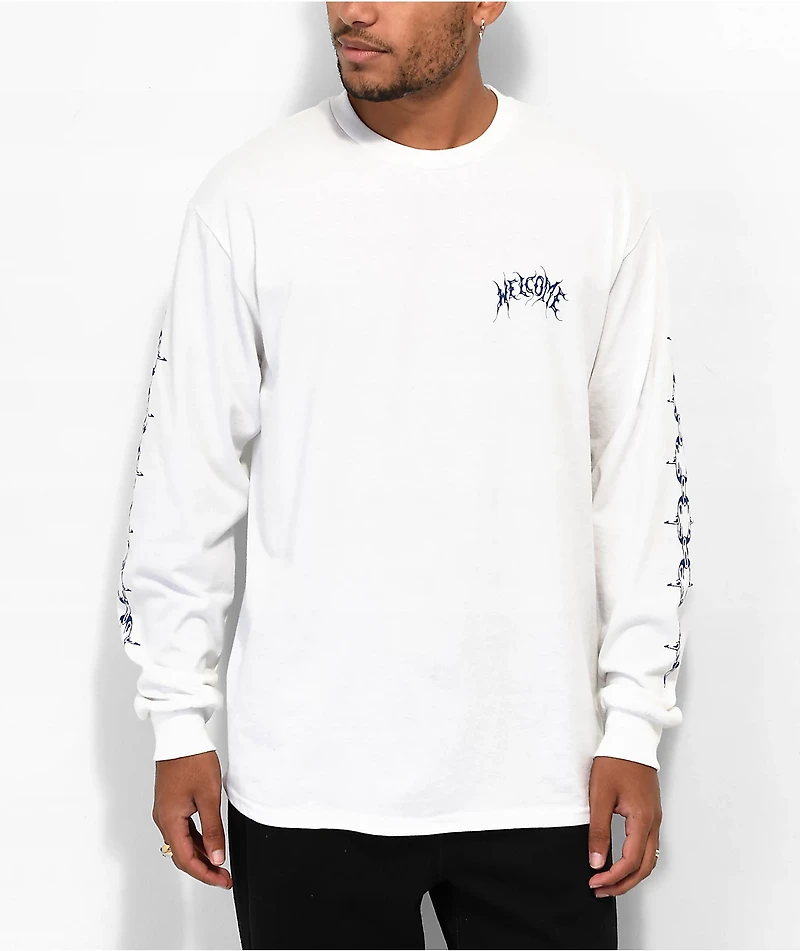 Welcome Angel White Long Sleeve T-Shirt