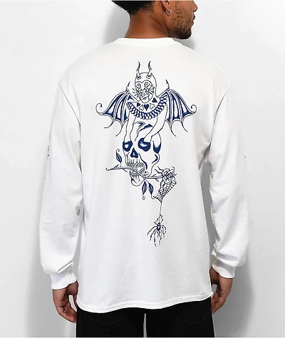 Welcome Angel White Long Sleeve T-Shirt