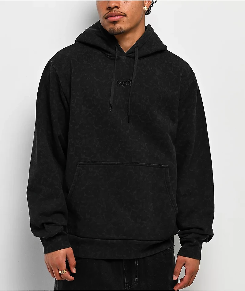 Welcome Animal Print Black Hoodie