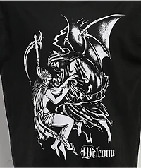 Welcome Archangel Black Wash Knit T-Shirt