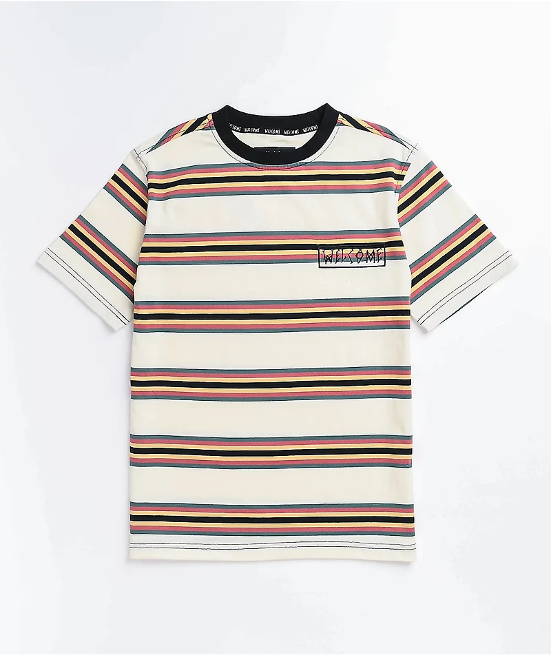 Welcome Baja Stripe Ivory T-Shirt