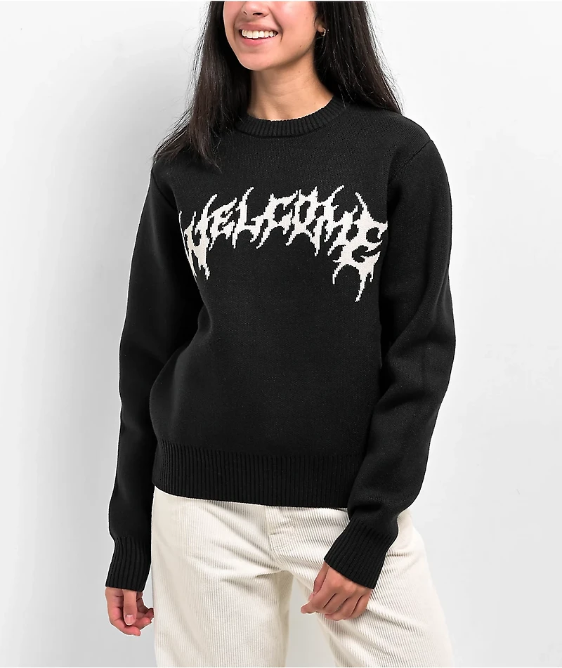 Welcome Barb Black Sweater