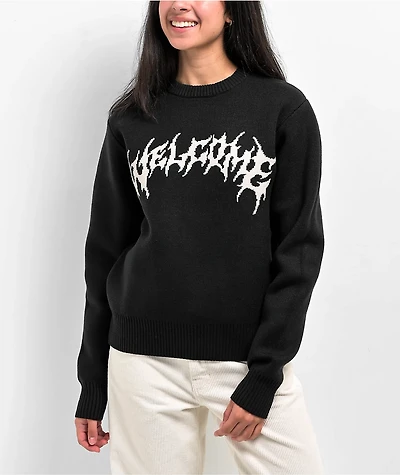 Welcome Barb Black Sweater