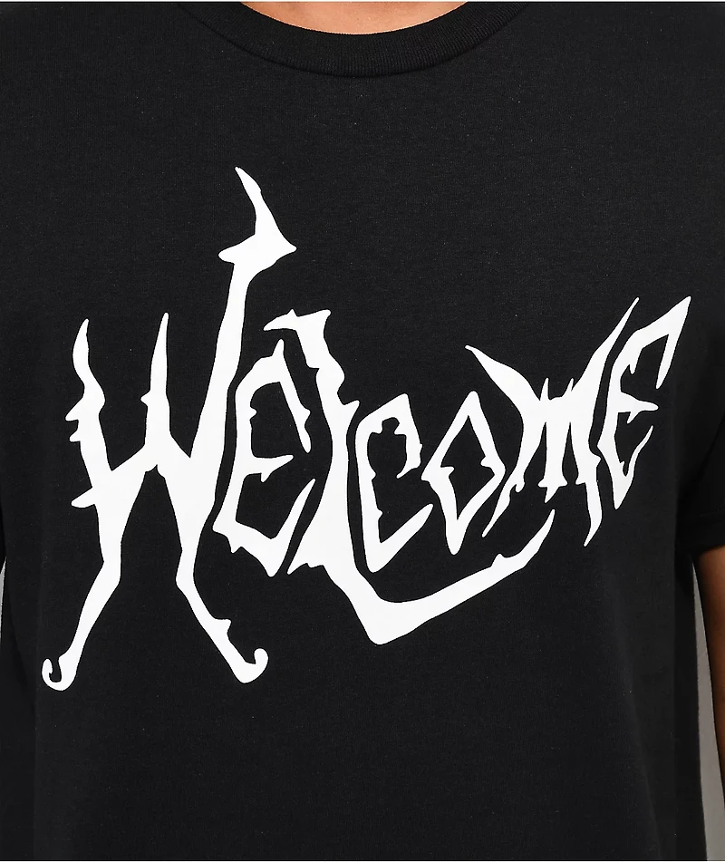 Welcome Big Spine Black T-Shirt