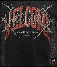 Welcome Black Mesh Football Jersey