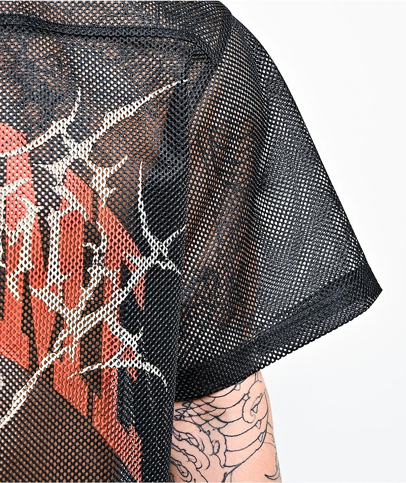 Welcome Black Mesh Football Jersey