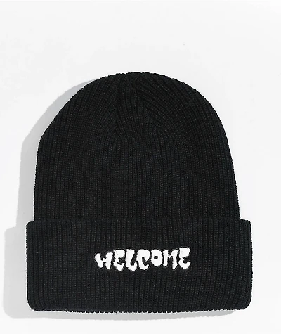 Welcome Bubble Black & White Beanie