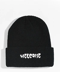 Welcome Bubble Black & White Beanie
