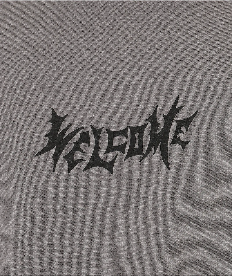 Welcome Castle Charcoal Long Sleeve T-Shirt