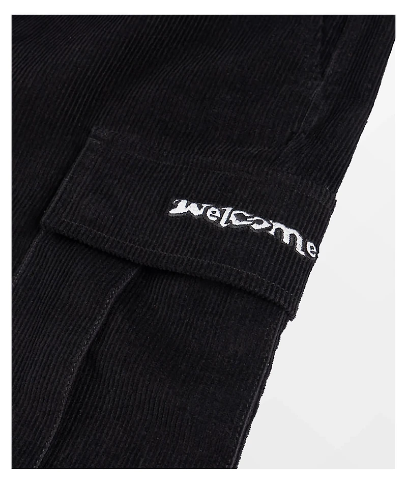 Welcome Chamber Black Cargo Shorts