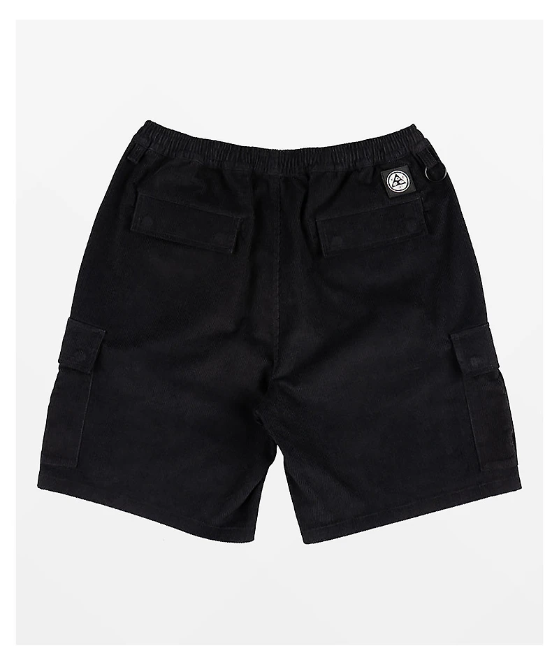 Welcome Chamber Black Cargo Shorts