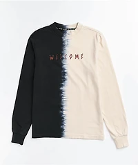 Welcome Chimera Black & Bone Dip Dye Long Sleeve T-Shirt