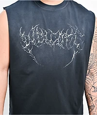 Welcome Chrome Fang Sunfade Black Tank Top