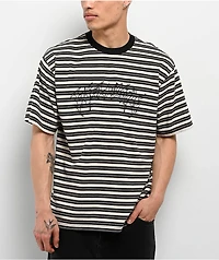 Welcome Concrete Stripe Natural Knit T-Shirt