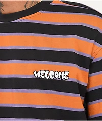 Welcome Cooper Black, Purple, & Orange Stripe T-Shirt