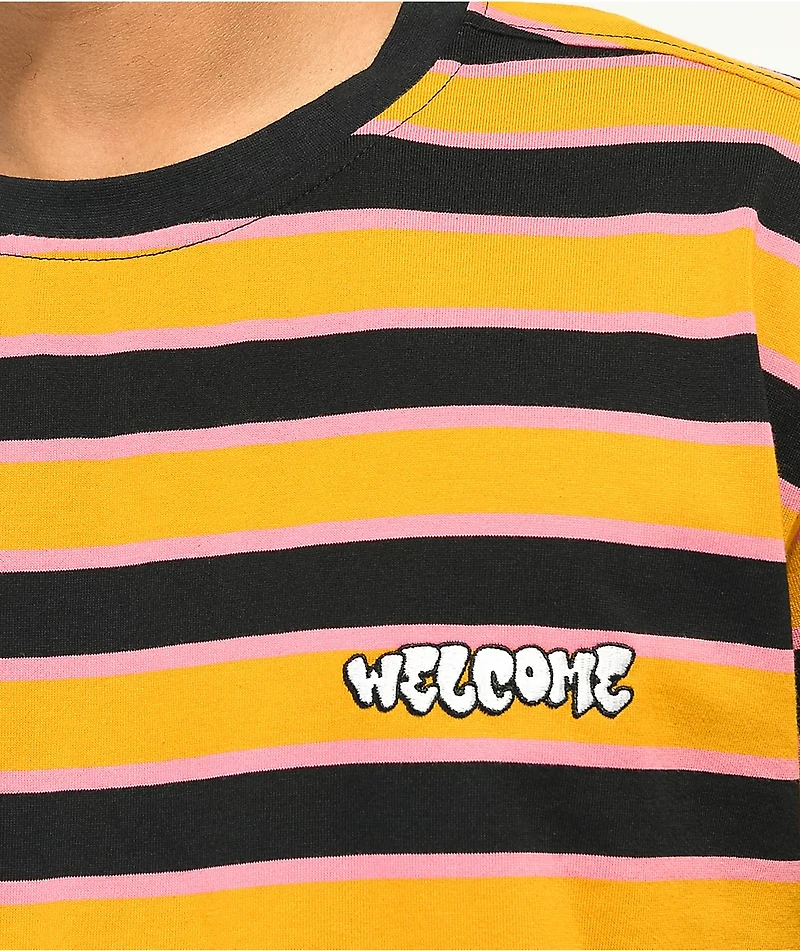 Welcome Cooper Gold Stripe T-Shirt