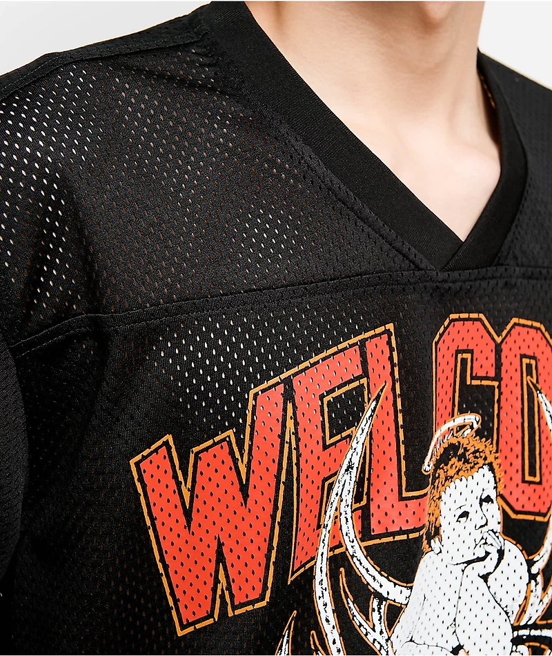 Welcome Cupid Black Football Jersey