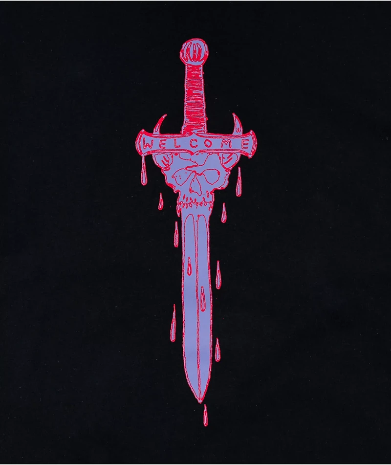 Welcome Dagger Black Long Sleeve T-Shirt
