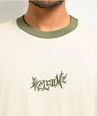 Welcome Detach Ringer Bone T-Shirt