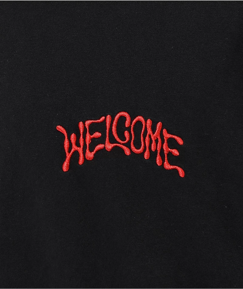 Welcome Droop Black T-Shirt