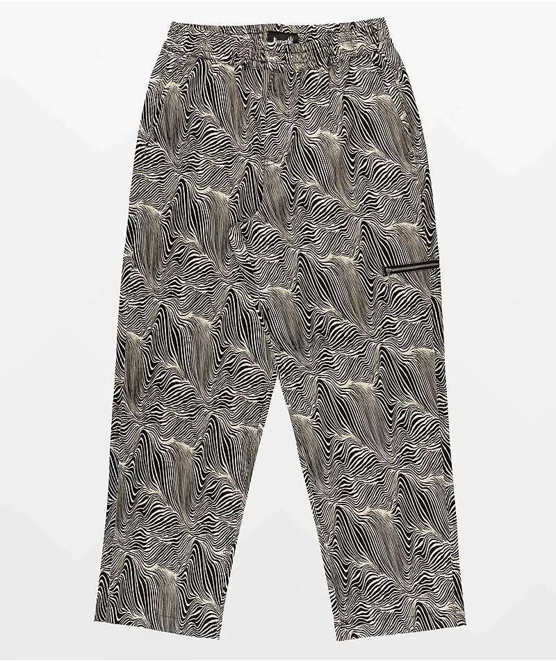 Welcome Equine Black & White Elastic Waist Pants