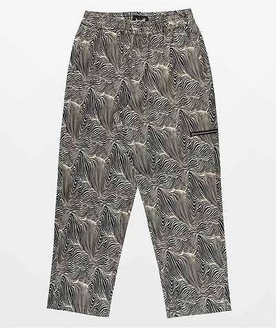 Welcome Equine Black & White Elastic Waist Pants