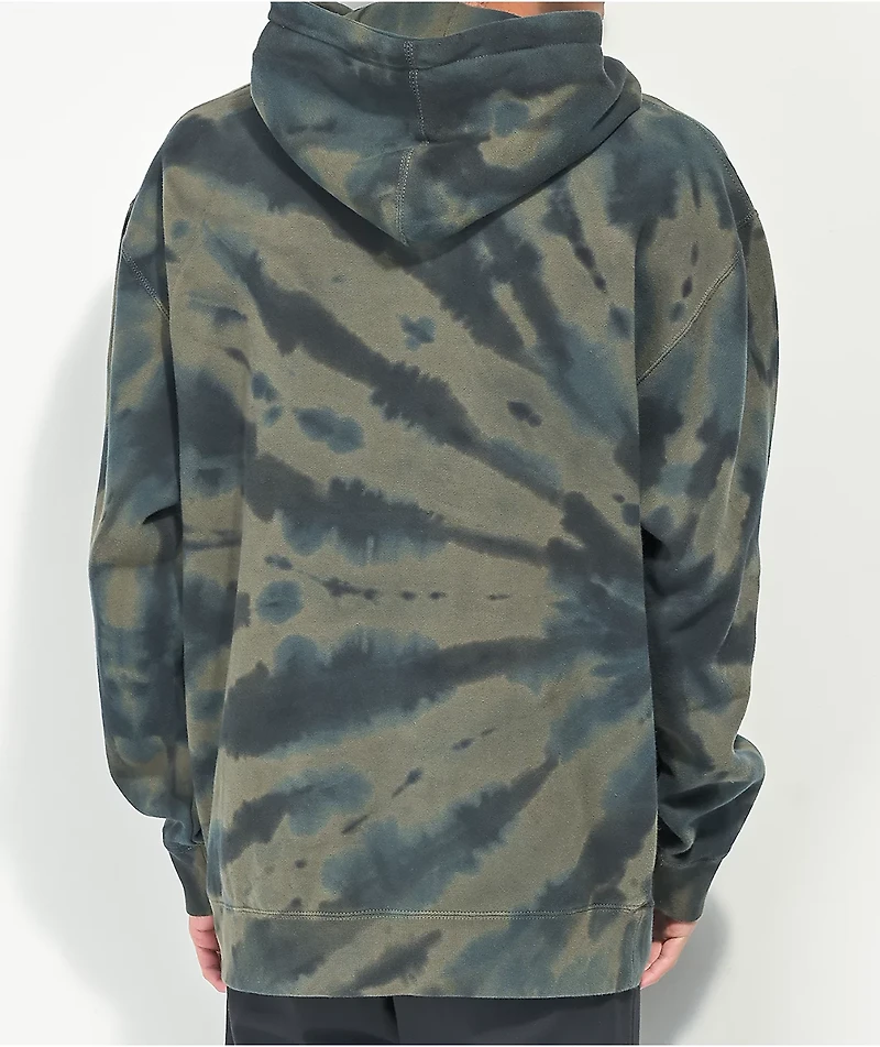 Welcome Exner Kelp Green & Black Tie Dye Hoodie