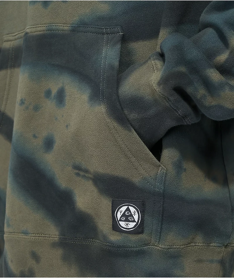Welcome Exner Kelp Green & Black Tie Dye Hoodie