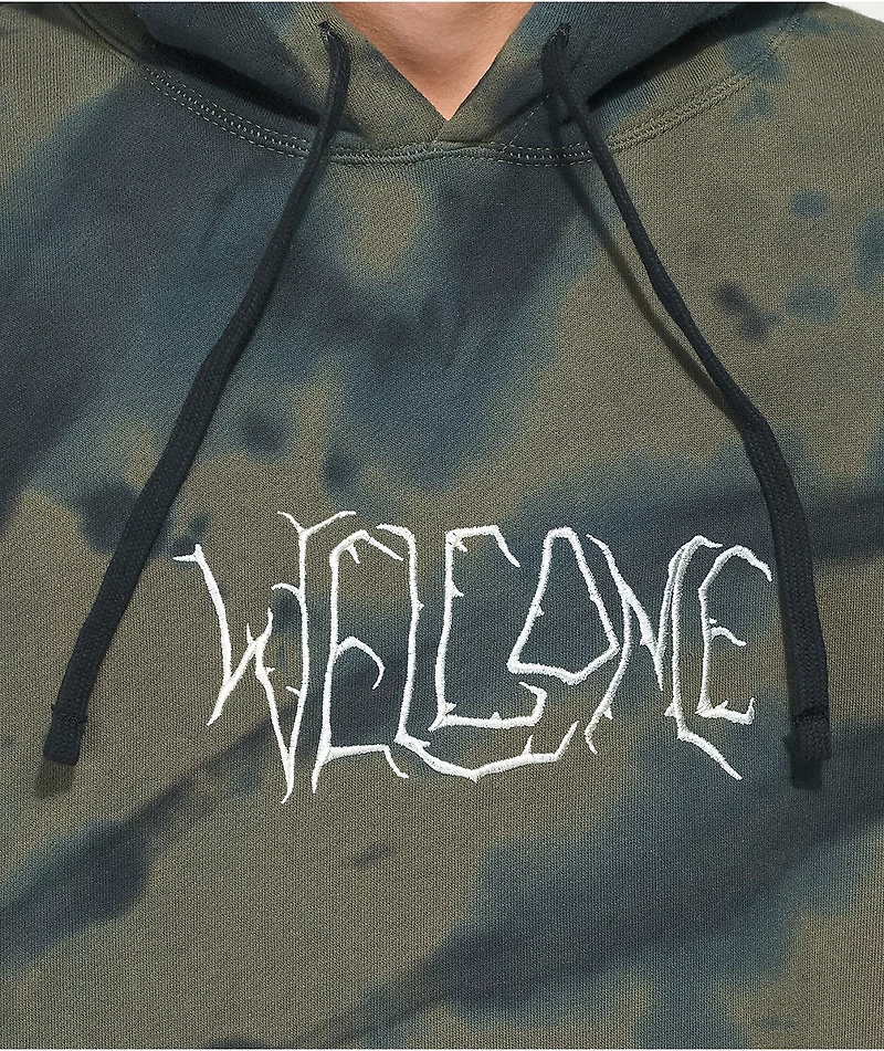 Welcome Exner Kelp Green & Black Tie Dye Hoodie