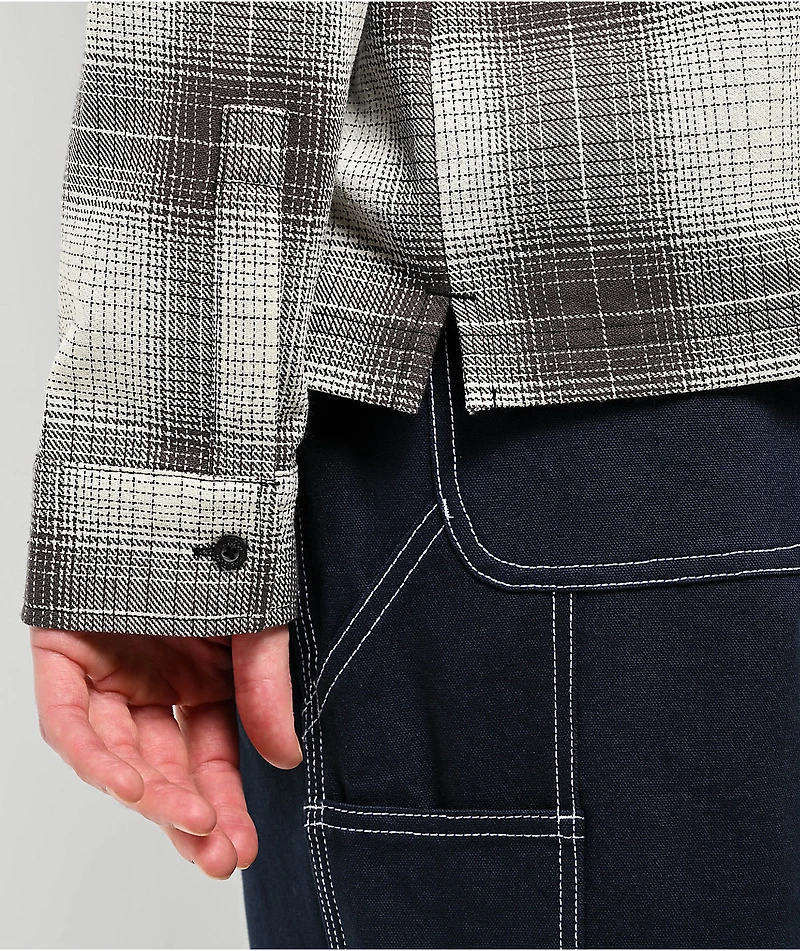 Welcome Fang Black & White Flannel Shirt