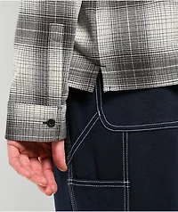 Welcome Fang Black & White Flannel Shirt