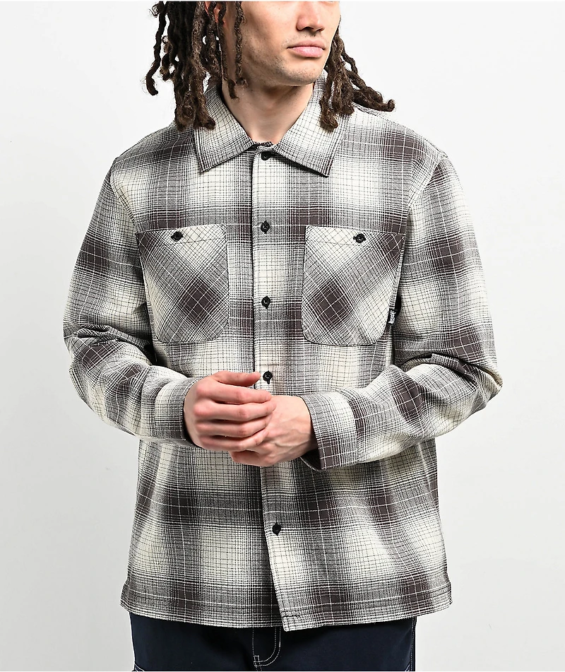 Welcome Fang Black & White Flannel Shirt