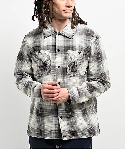 Welcome Fang Black & White Flannel Shirt