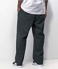 Welcome Fauna Green & Black Elastic Waist Pants