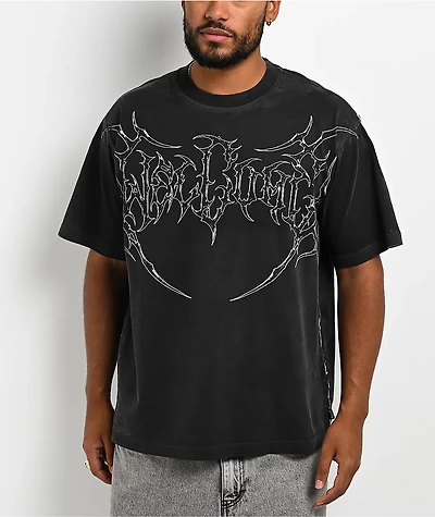 Welcome Grapple Black Wash T-Shirt