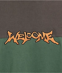 Welcome Gridiron Grey & Green Long Sleeve T-Shirt