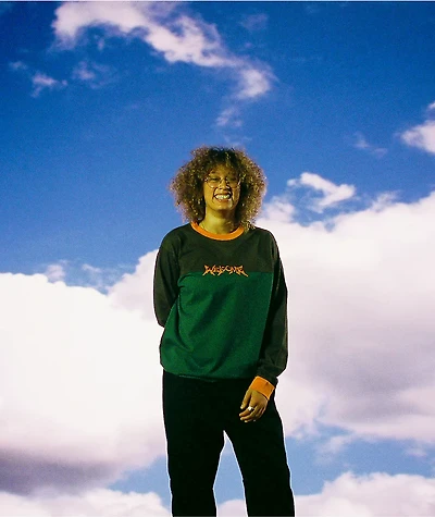 Welcome Gridiron Grey & Green Long Sleeve T-Shirt