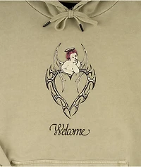 Welcome Halo Beige Hoodie