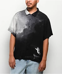 Welcome Hope Black & White Button Up Shirt