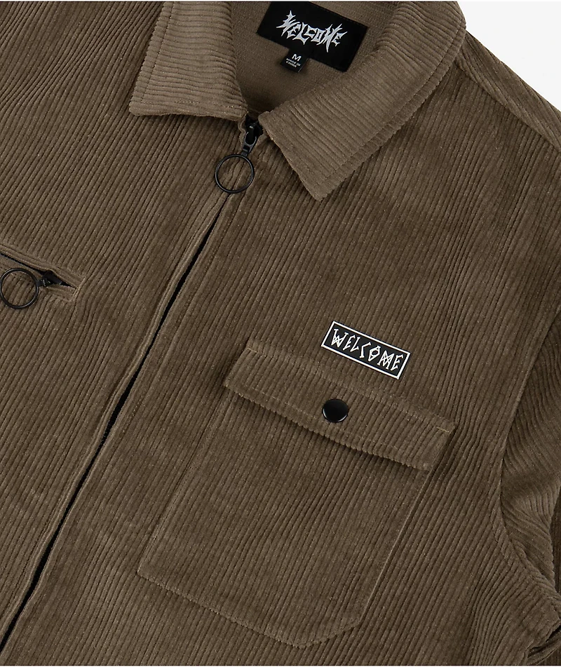 Welcome Hydra Brown Corduroy Jacket