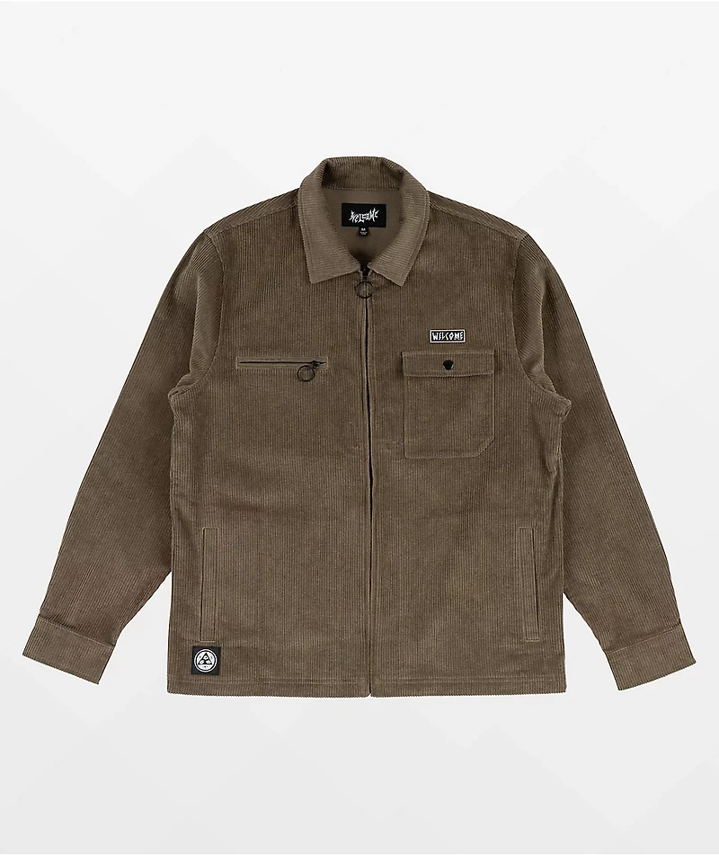 Welcome Hydra Brown Corduroy Jacket