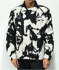 Welcome Inkblot Black Bleached Coaches Jacket
