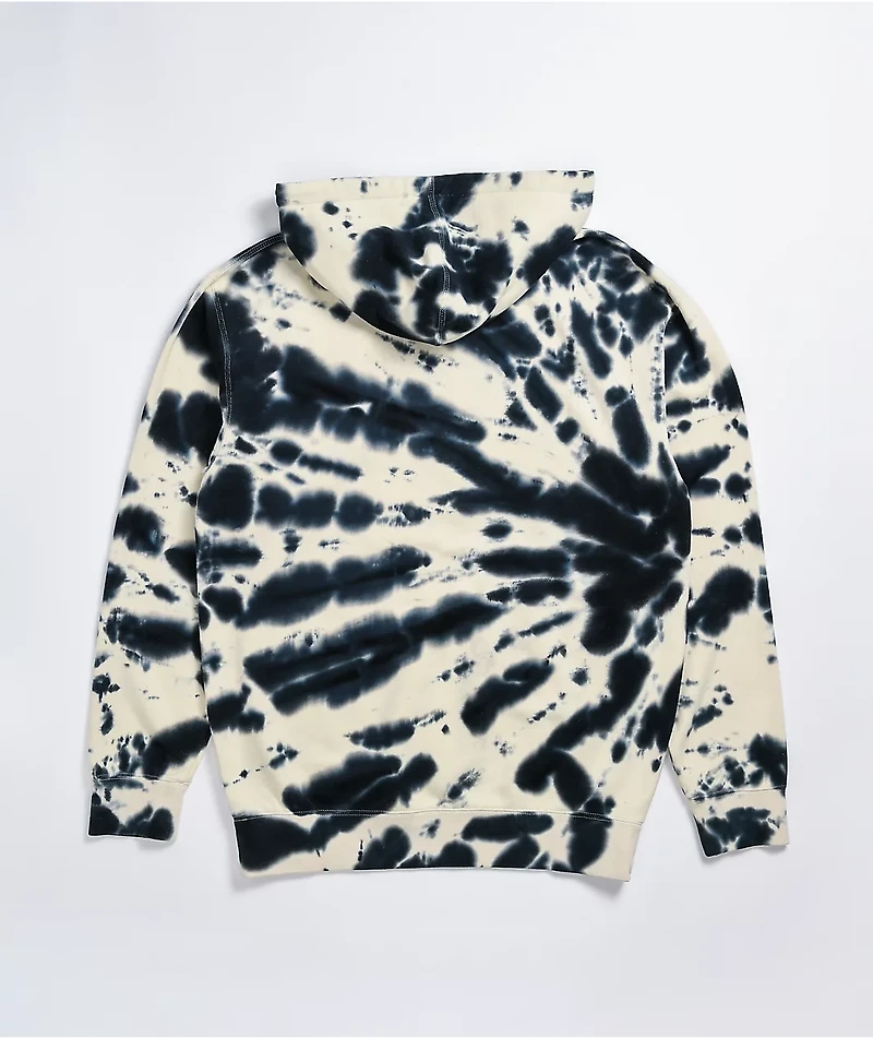 Welcome Inkblot Bone & Black Tie Dye Hoodie