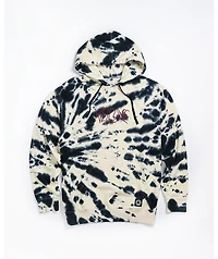 Welcome Inkblot Bone & Black Tie Dye Hoodie